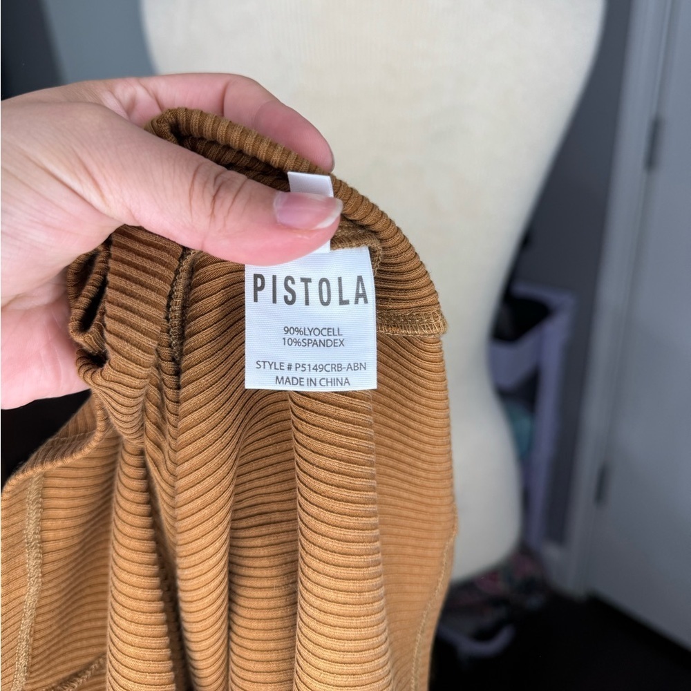 Pistola Camel Ribbed Top - Picture 5 of 6